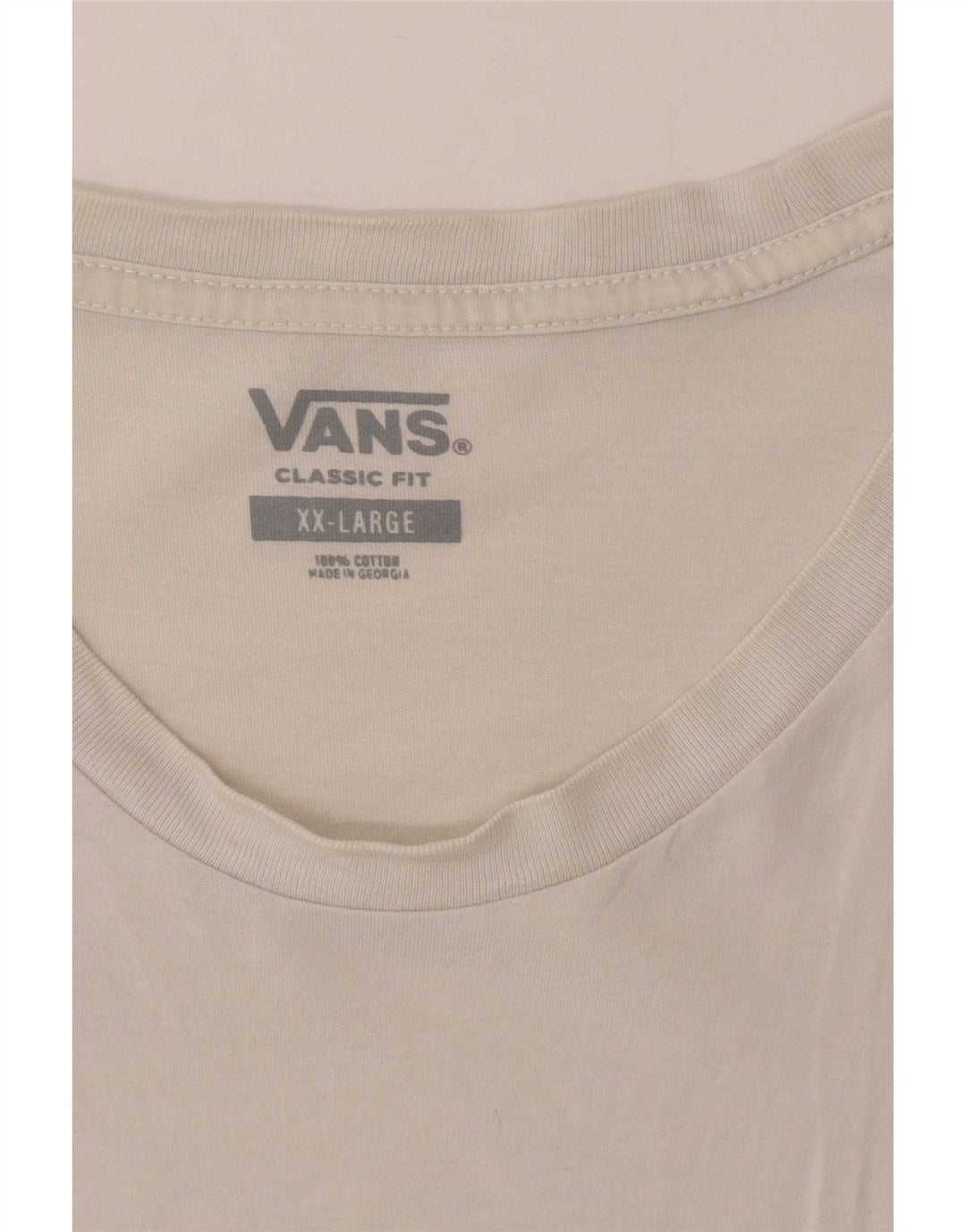 Camiseta Vans Masculina Classic Fit Top 2XL Branco Colorblock