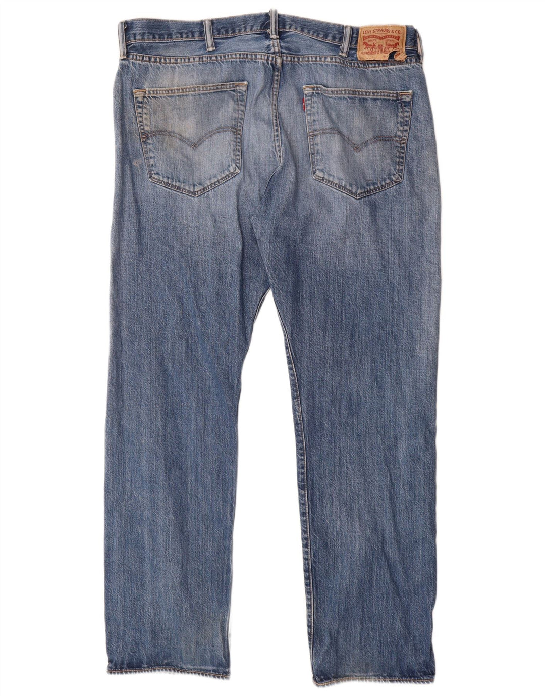 Jeans retos masculinos Levi's W40 L32 algodão azul