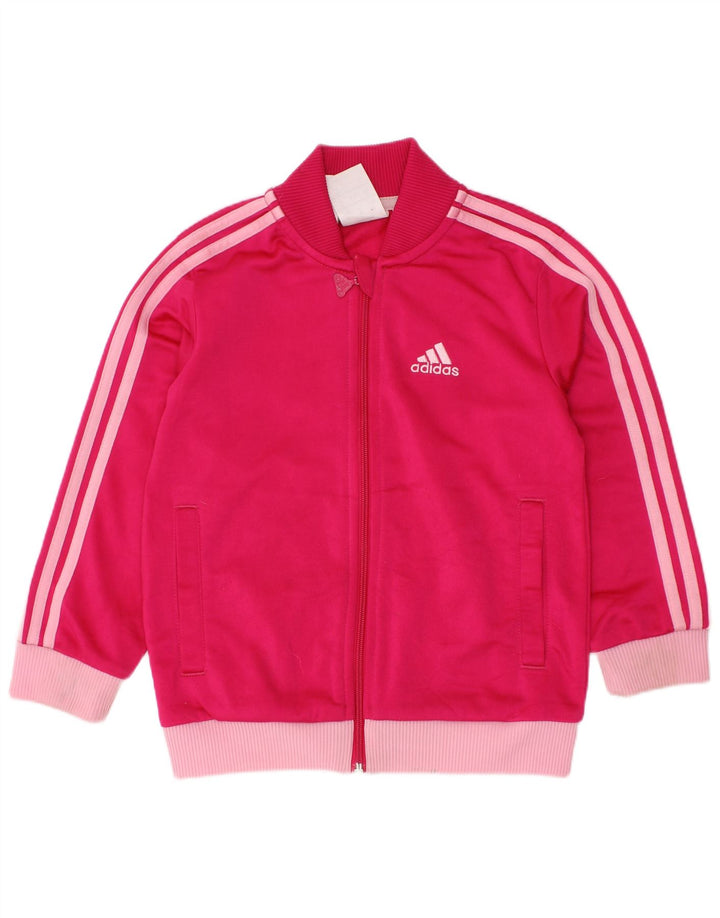 Jaqueta ADIDAS Meninas Treino Top 3-4 Anos Rosa Poliéster