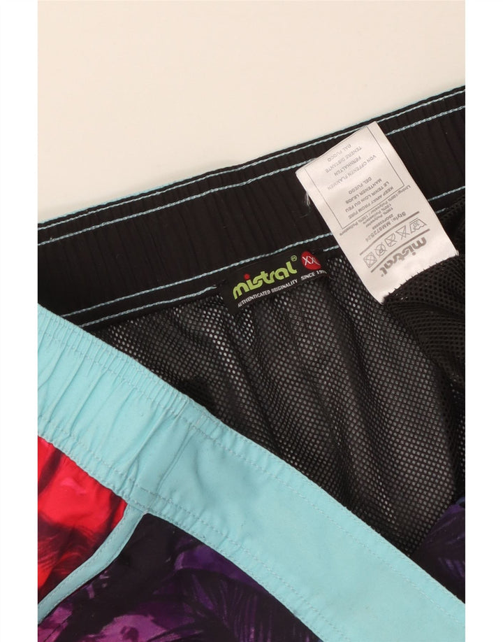 Shorts de natação masculino Mistral 2XL poliéster floral multicolorido havaiano