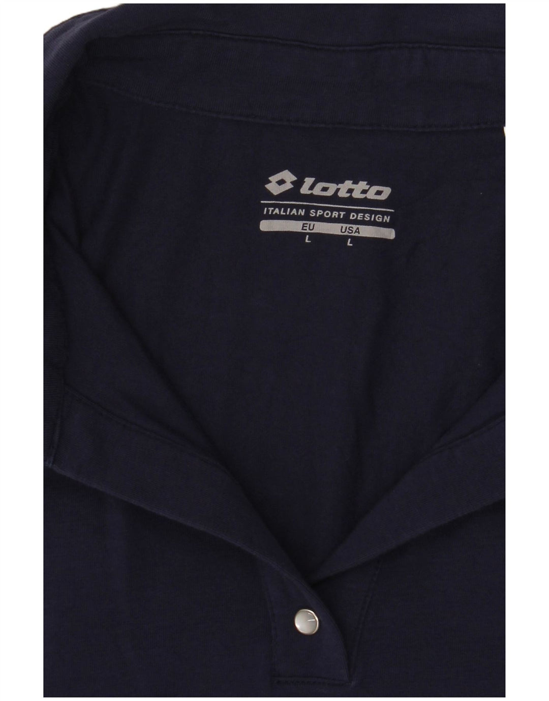 Camisa polo feminina Lotto UK 14 grande azul marinho