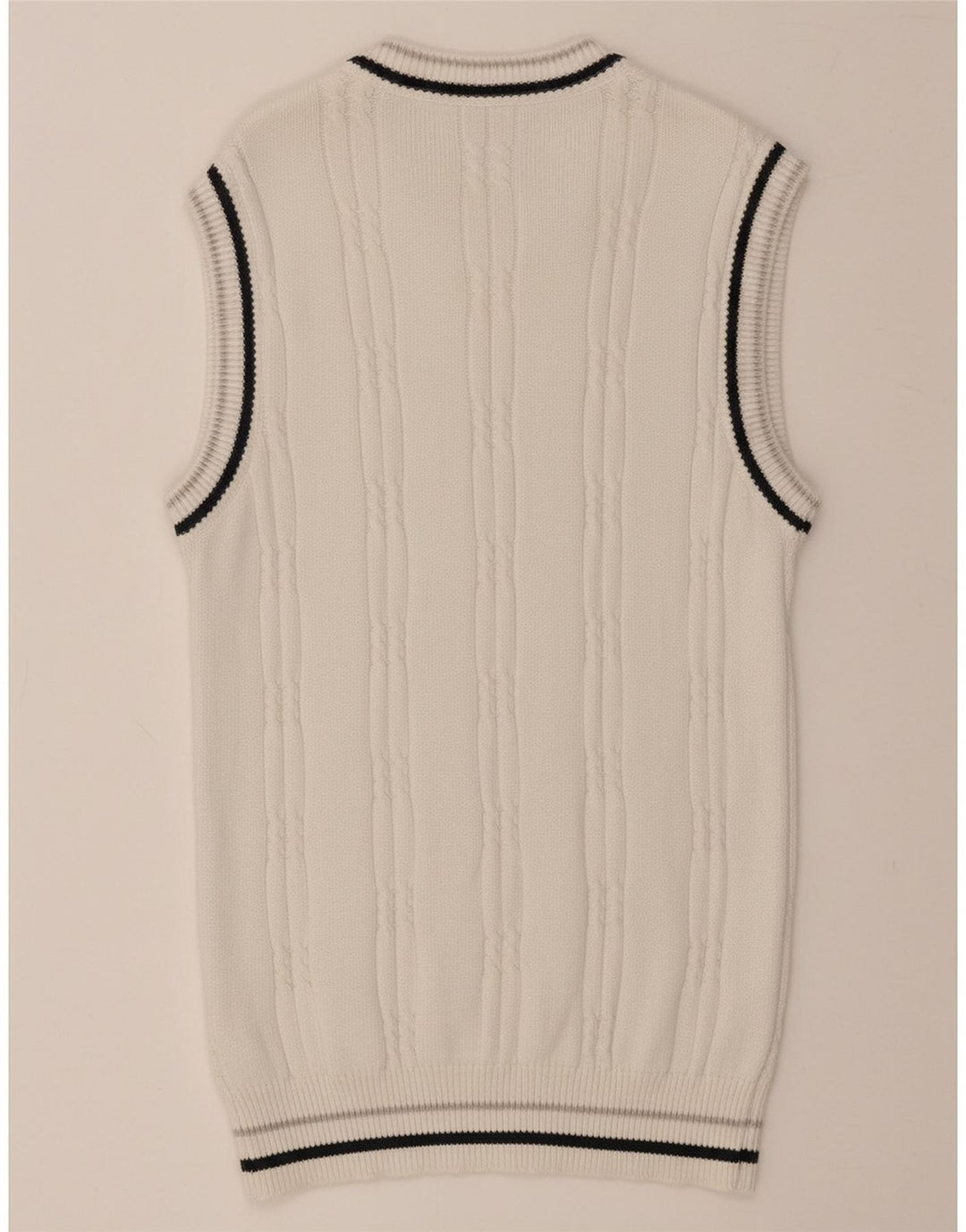 FISHBONE Colete masculino regata grande algodão branco