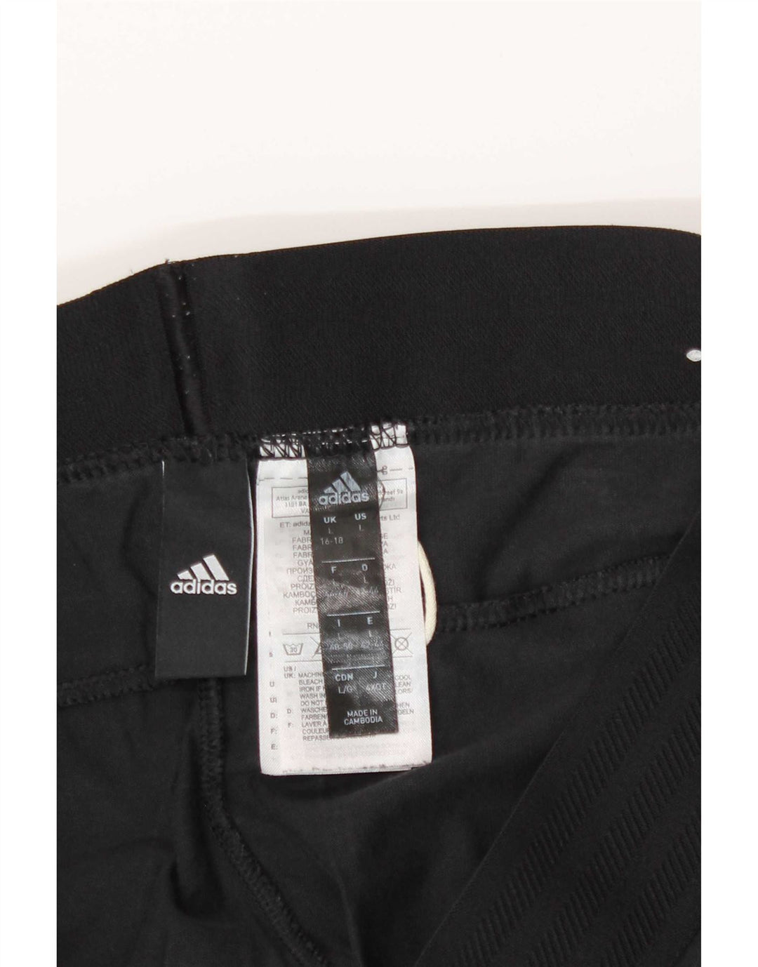 Leggings Adidas Mulher UK 16/18 Grande Preto