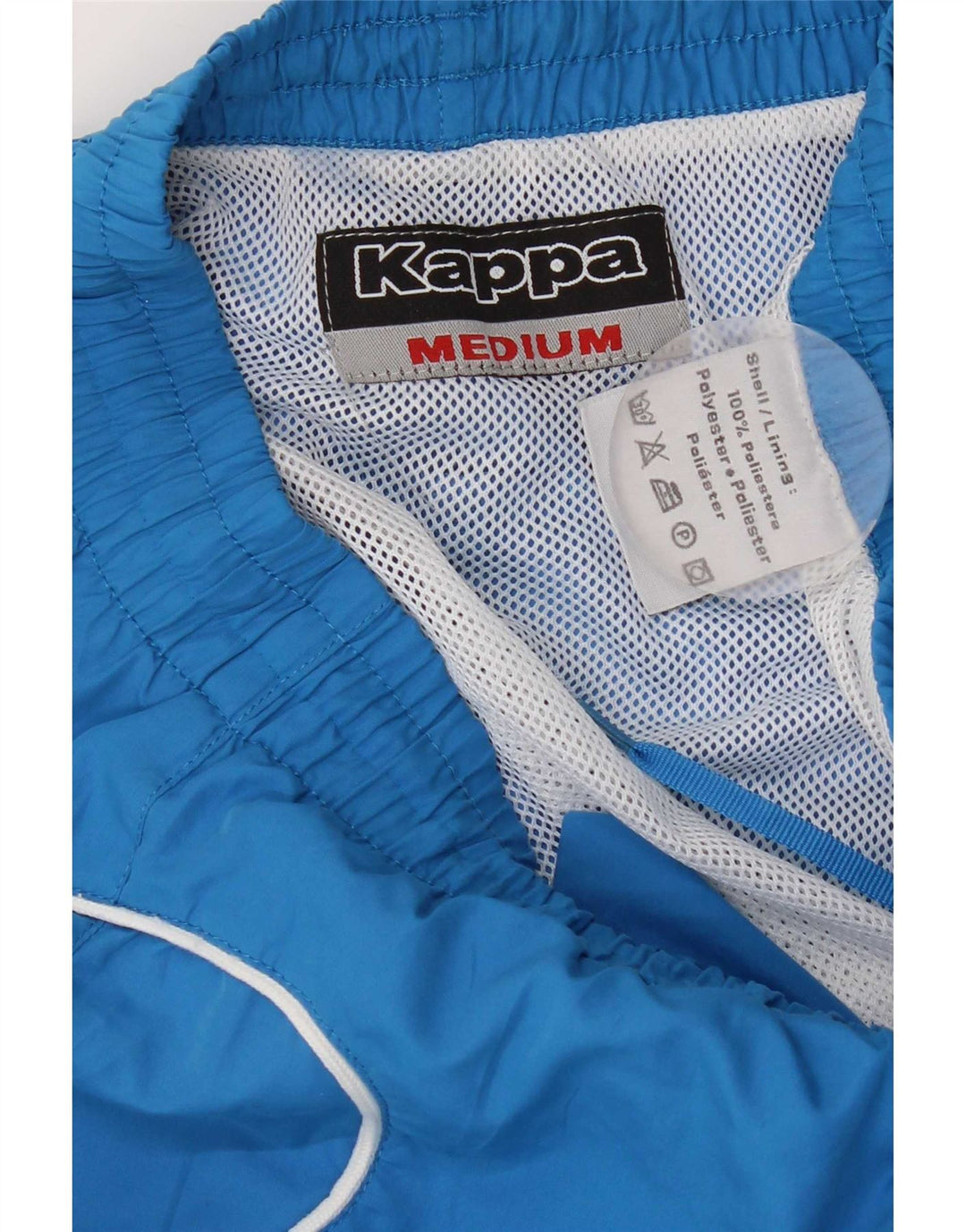 Shorts de natação masculino Kappa poliéster azul médio