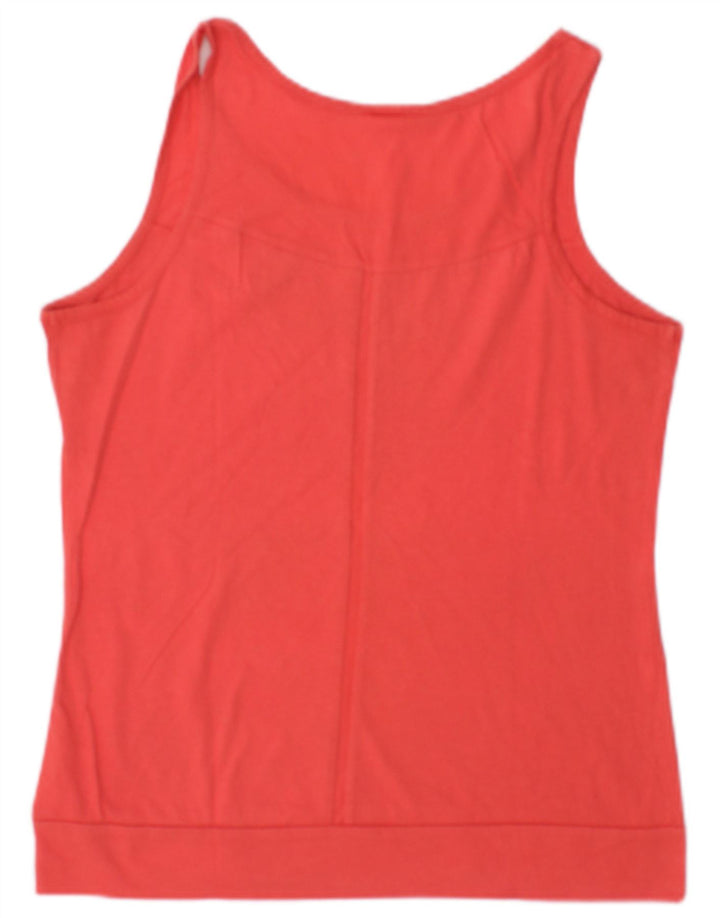 Lotto Womens Vest Top UK 12 Médio Algodão Vermelho