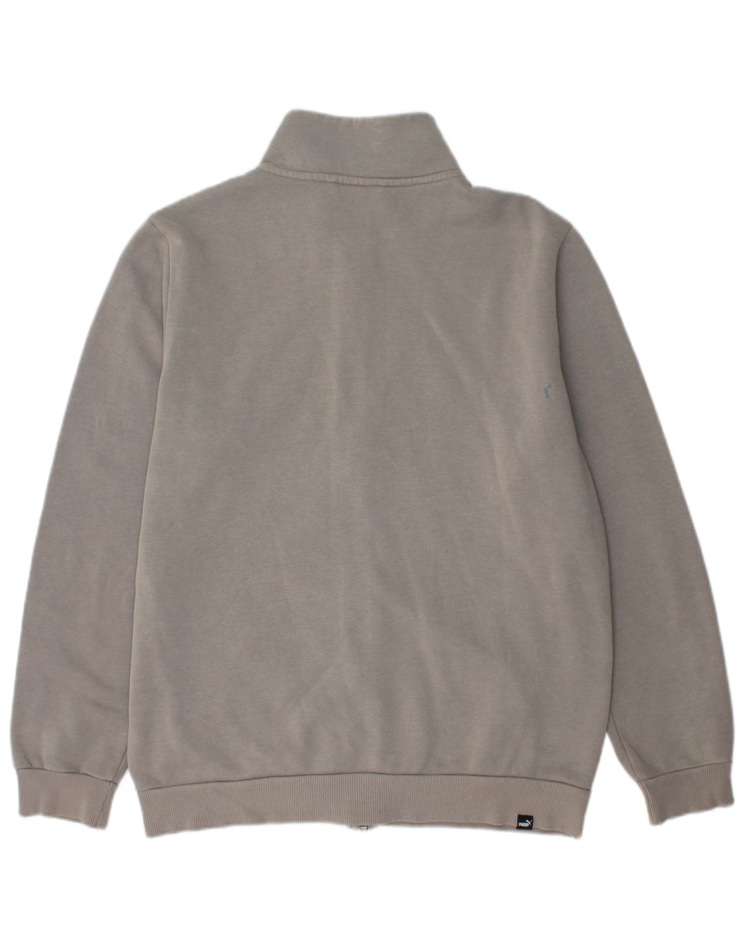 PUMA Mens Graphic Tracksuit Top Jaqueta Algodão Cinza Médio
