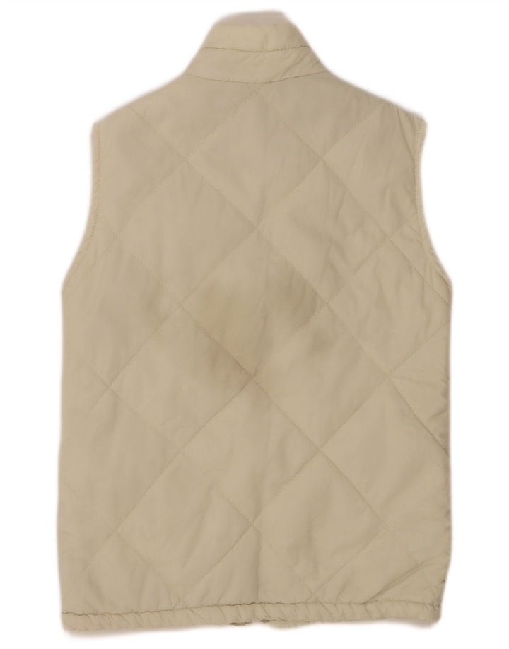 Colete acolchoado grande feminino Maul UK 6 XS off white poliamida