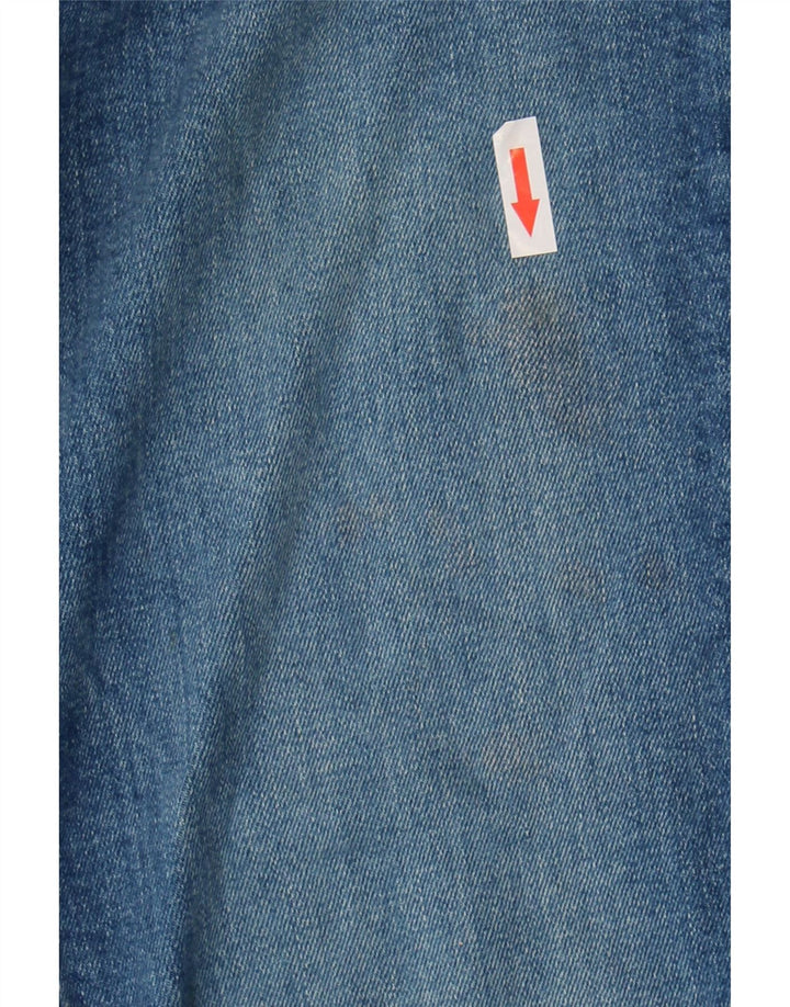 Zara Calça Jeans Feminina Crop Bootcut EU 38 Pequeno W28 L26 Azul