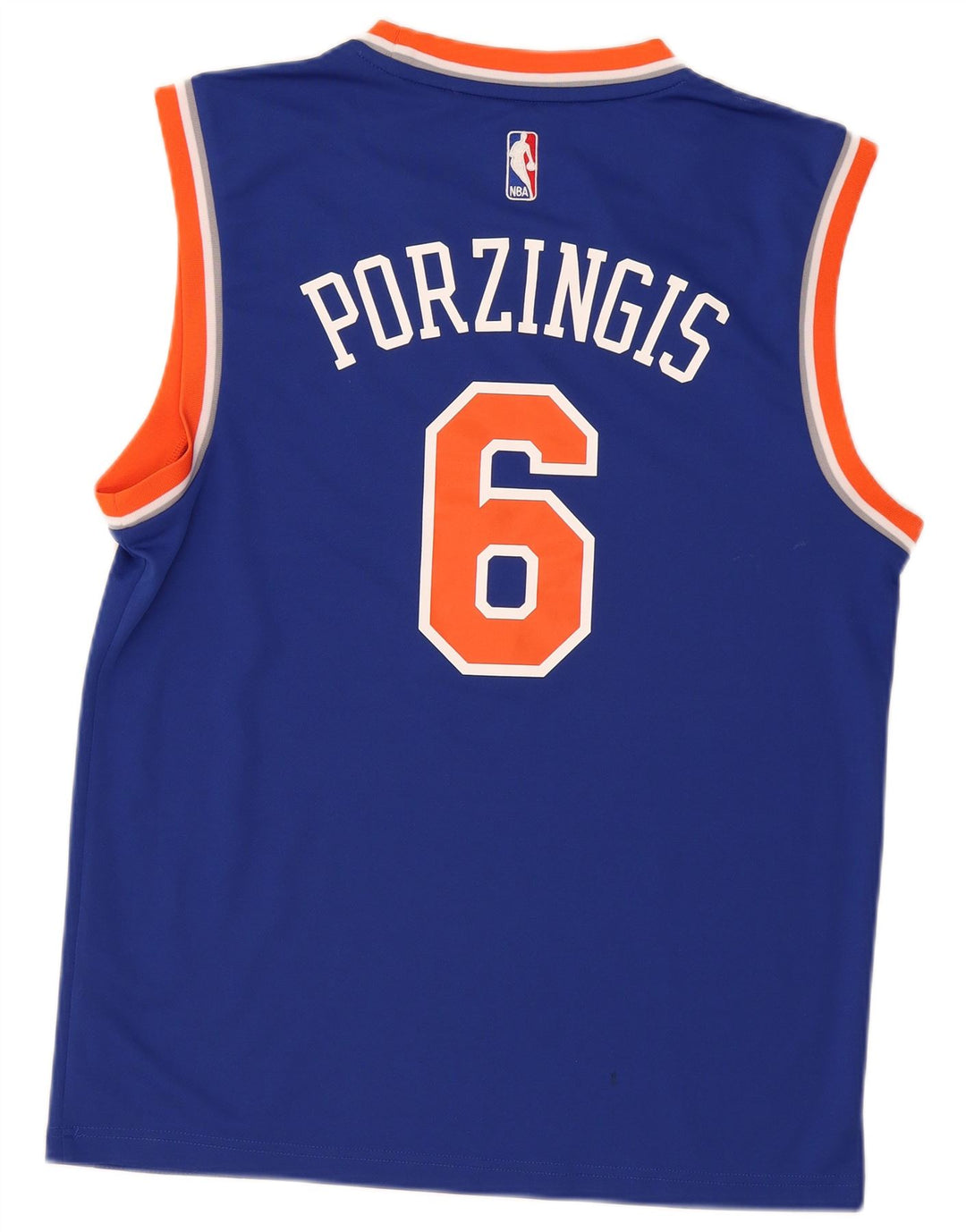 Adidas masculino New York Knicks colete gráfico top médio azul poliéster
