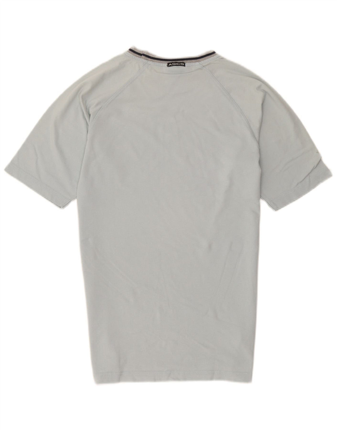 Camiseta masculina Asics Top pequeno algodão listrado azul