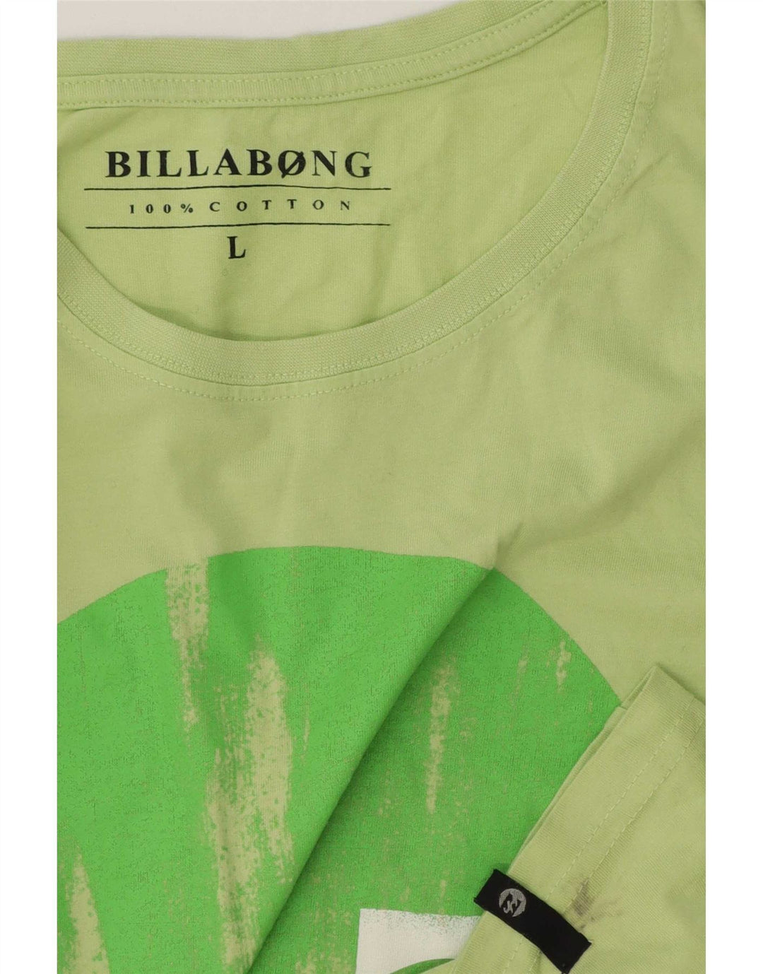 Camiseta gráfica masculina Billabong grande algodão verde