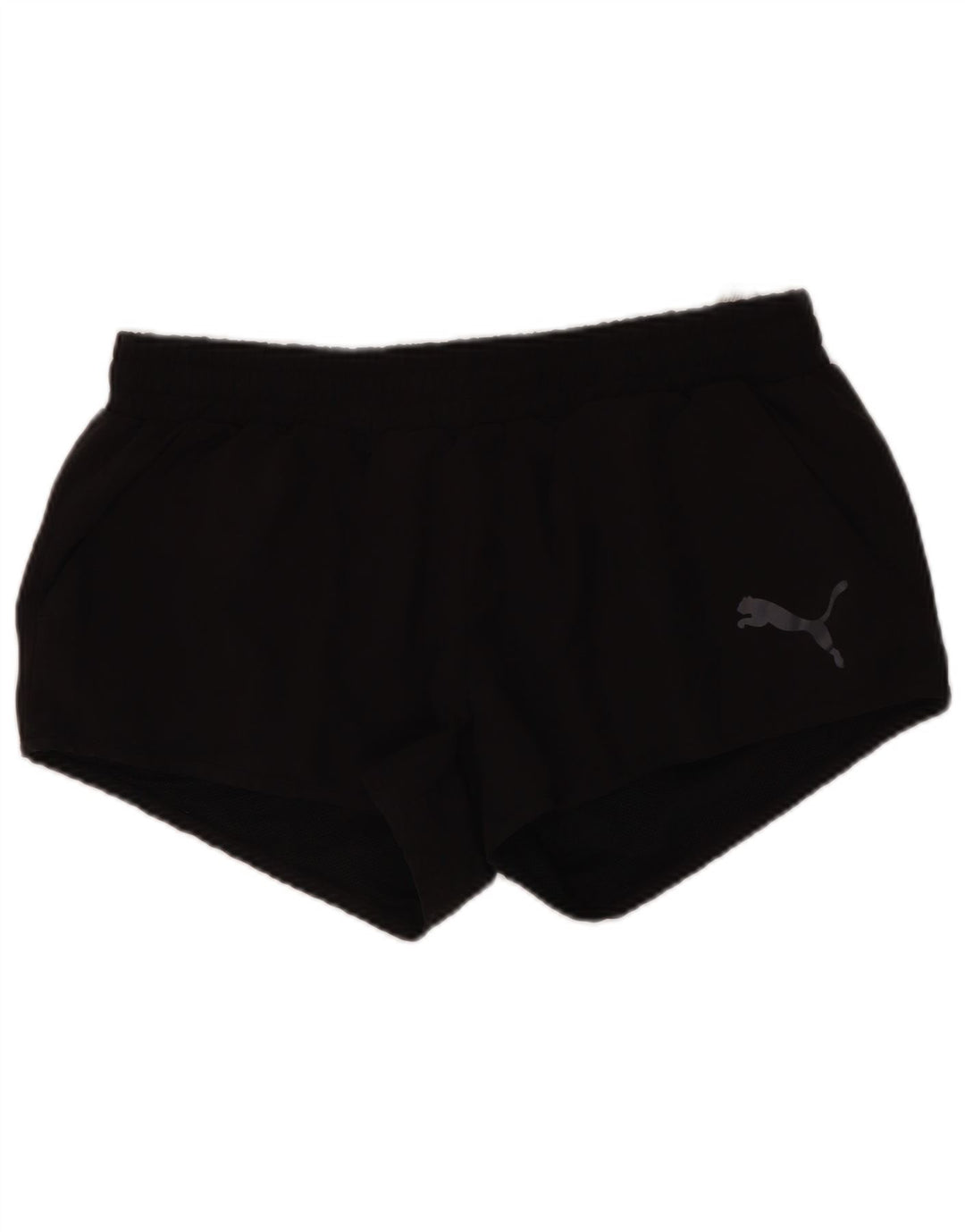 Shorts esportivos femininos Puma UK 12 poliéster preto médio