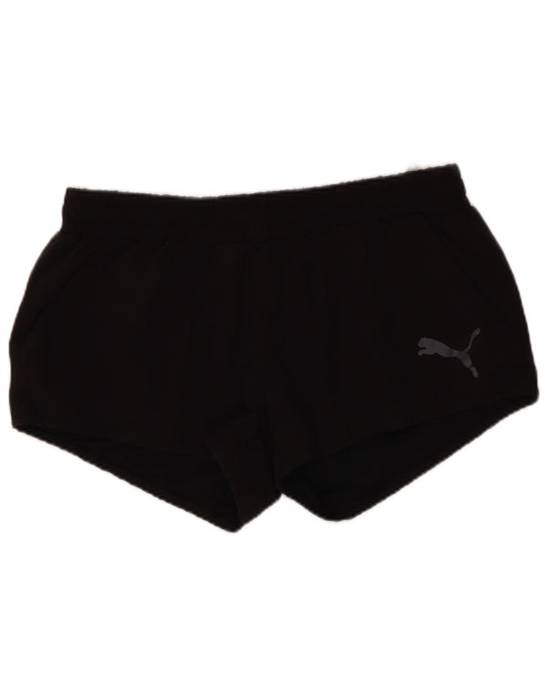 Shorts esportivos femininos Puma UK 12 poliéster preto médio