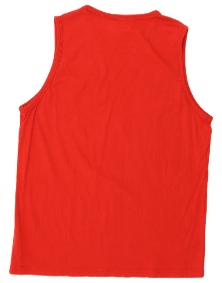 Colete gráfico masculino CARRERA top grande de algodão vermelho