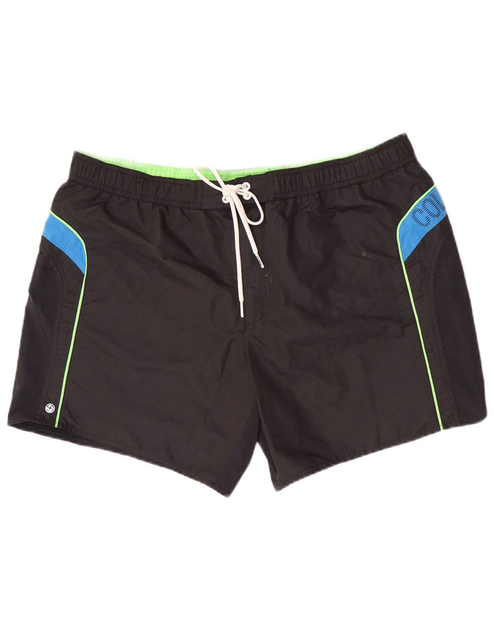 Calção de banho masculino gráfico Colmar IT 60 2XL poliéster colorblock preto