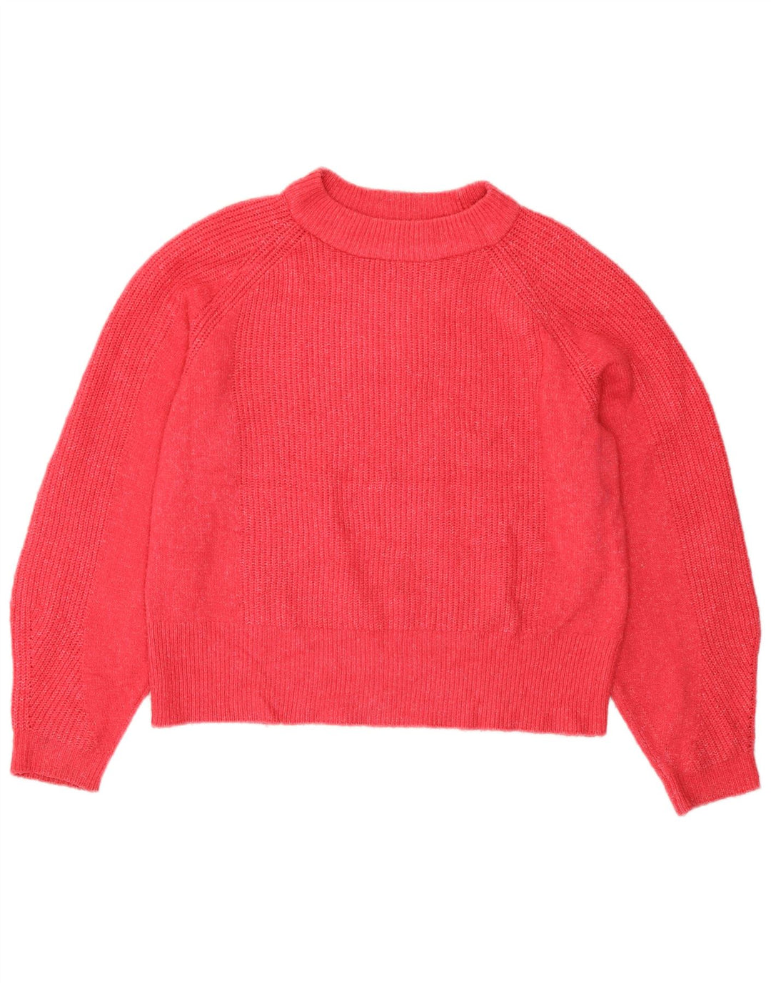 Suéter feminino Marks & Spencer com gola redonda Reino Unido 14 acrílico rosa médio