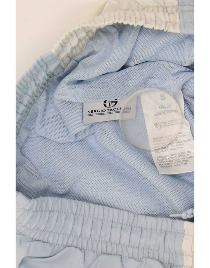 Sergio Tacchini Calça de treino masculina Joggers pequeno azul colorblock