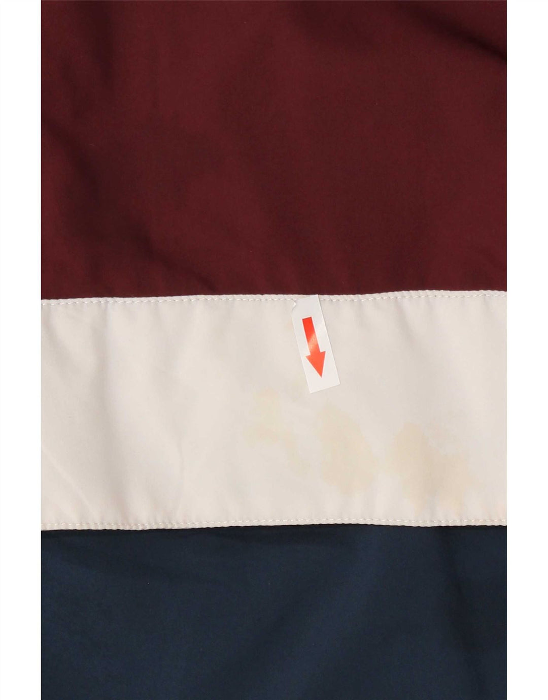 Jaqueta de chuva masculina com capuz Vans UK 38 Medium Burgundy Colourblock