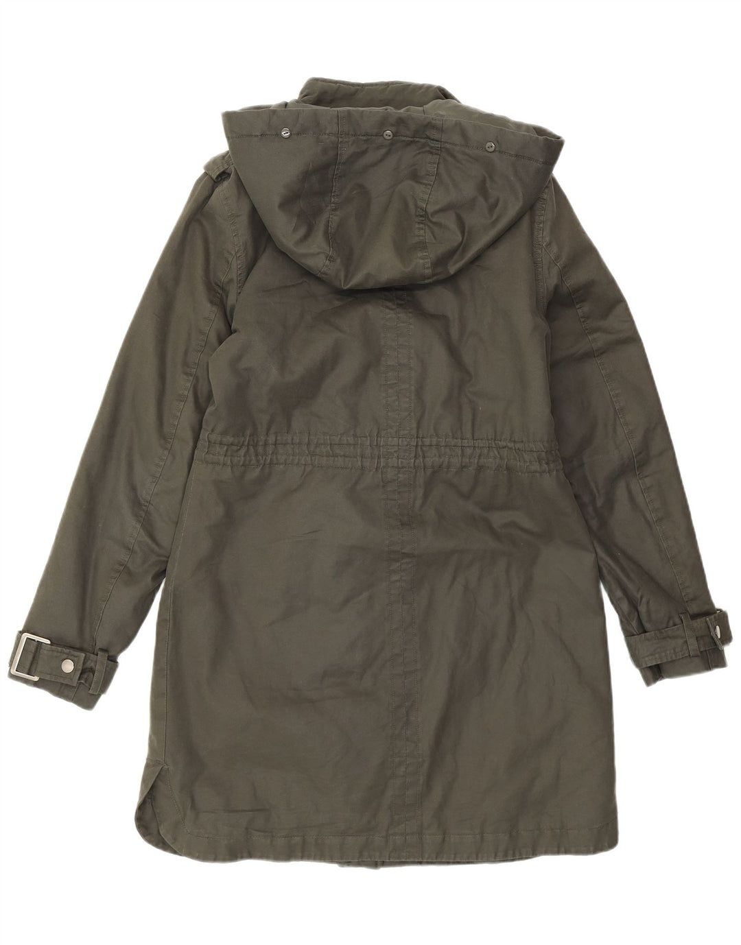 Jaqueta parka feminina com capuz MINT VELVET Reino Unido 10 pequena cáqui