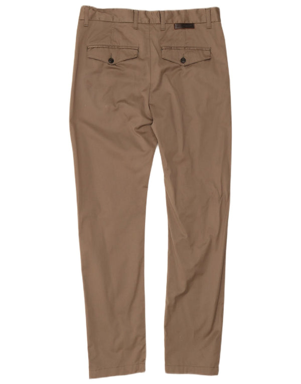 Calça casual slim masculina Zara W31 L30 bege