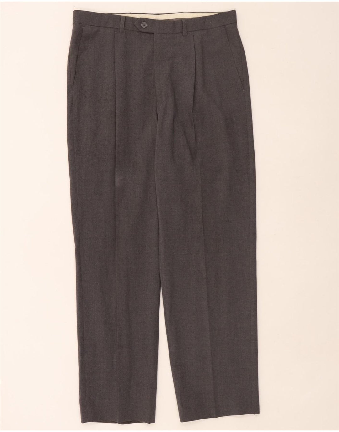 Calça masculina Marks & Spencer Pegged Suit W34 L31 cinza poliéster
