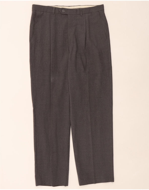 Calça masculina Marks & Spencer Pegged Suit W34 L31 cinza poliéster