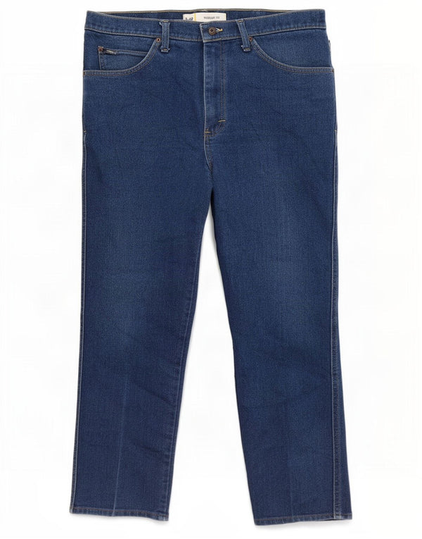 Calça jeans reta feminina Lee Regular Fit W36 L29 algodão azul