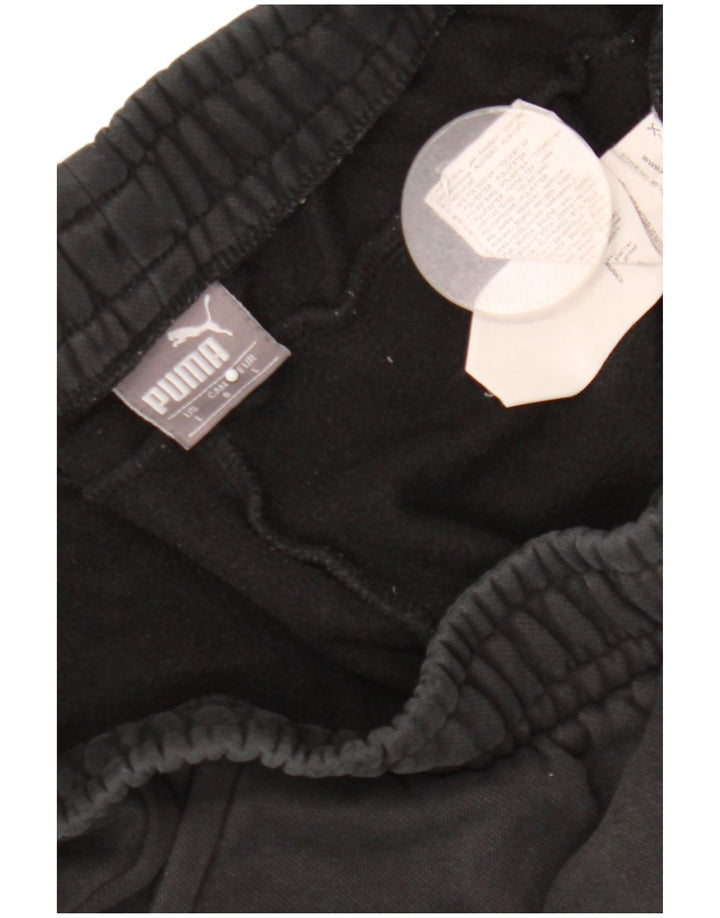 Calça de treino masculina Puma Joggers grande algodão preto
