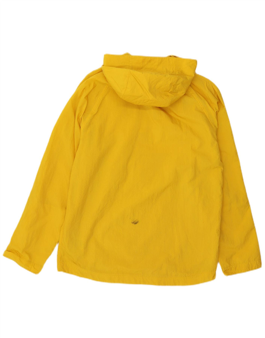 Adidas masculino pulôver com capuz jaqueta de chuva Reino Unido 36 pequeno amarelo nylon