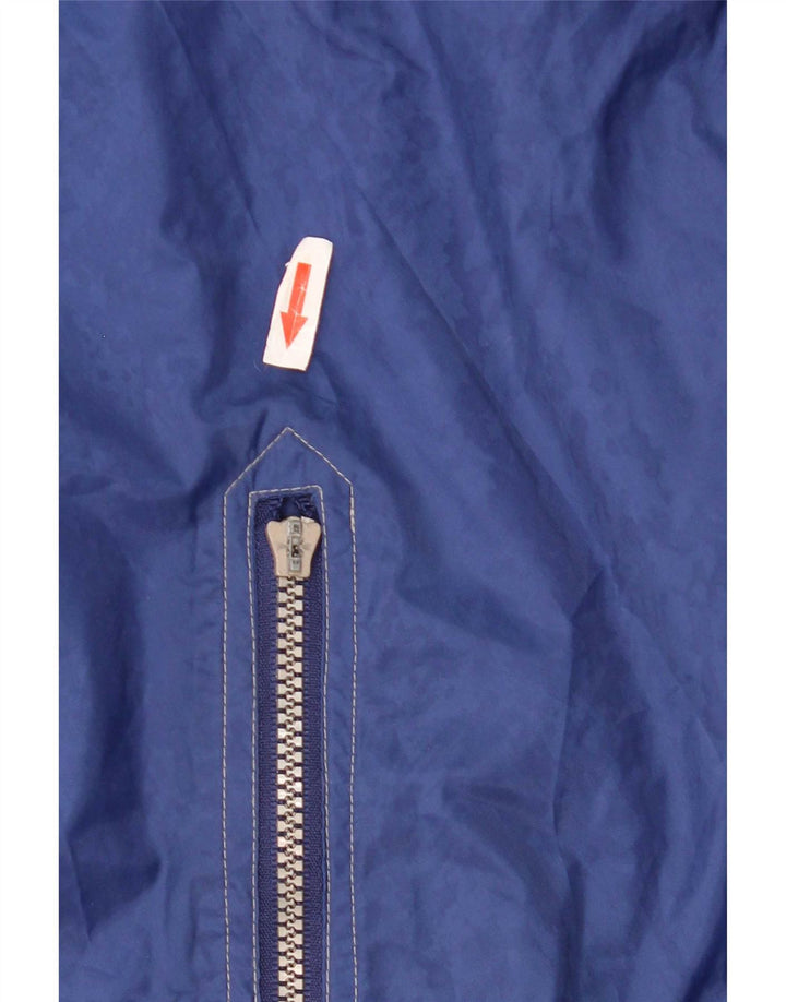 Jaqueta de chuva com capuz gráfico masculino Essential UK 40 grande poliamida azul