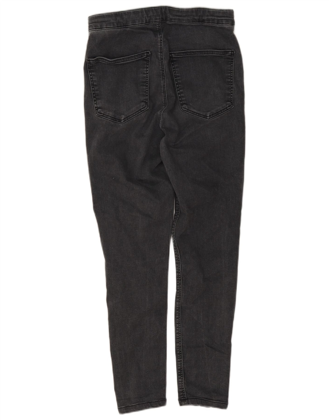 Jeans recortados femininos Topshop W32 L25 algodão cinza
