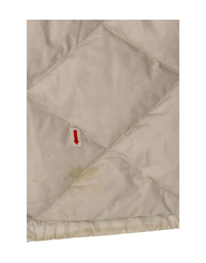 Jaqueta acolchoada reversível com capuz masculina Dolomite UK 36 poliéster branco pequeno