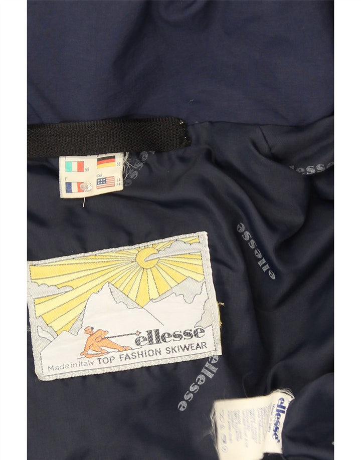 Jaqueta de esqui masculina com capuz Ellesse IT 56 3XL azul marinho poliamida