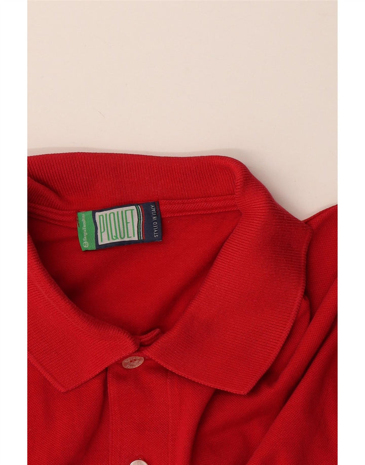 Camisa pólo masculina Sergio Tacchini grande vermelha