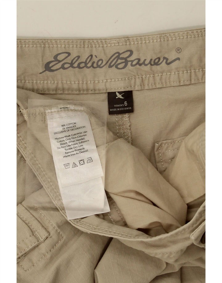EDDIE BAUER Womens Cargo Shorts US 6 Medium W32 Beige Cotton Vintage Eddie Bauer and Second-Hand Eddie Bauer from Messina Hembry 