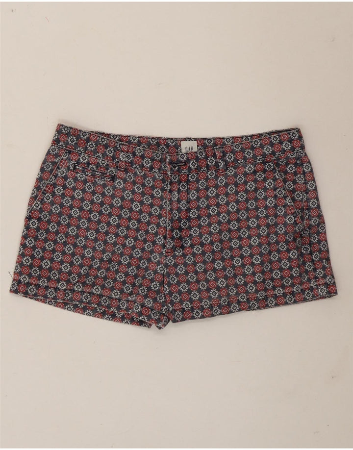 Shorts Chino Regular Feminino Gap US 10 Grande W32 Multicolorido Geométrico