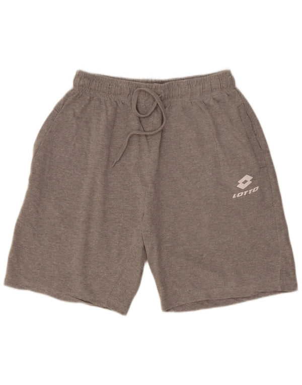 Shorts esportivos masculinos Lotto XL algodão cinza