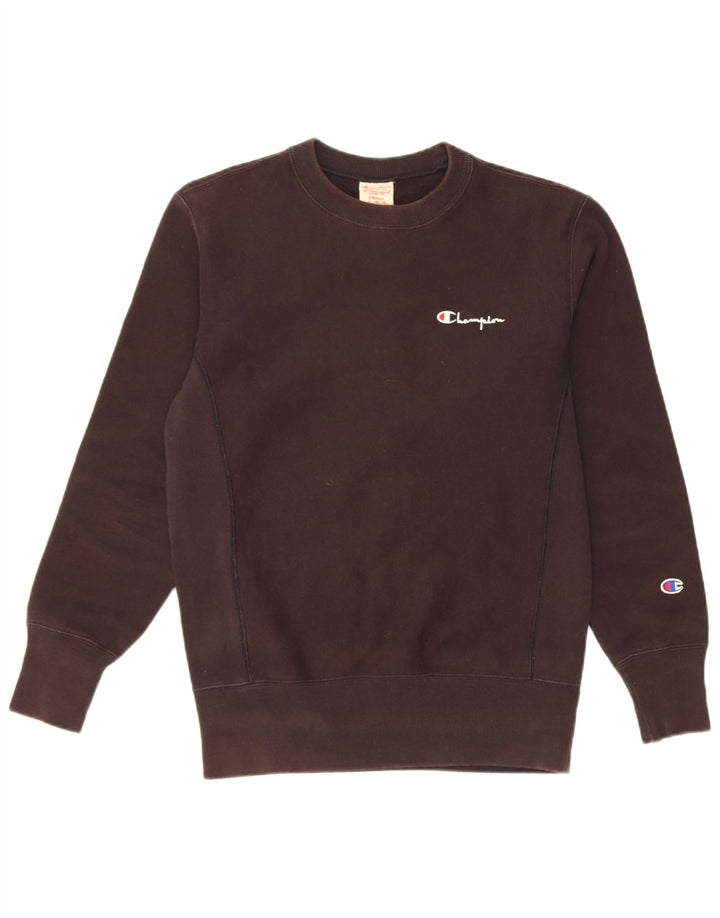 CHAMPION Suéter gráfico masculino pequeno algodão preto