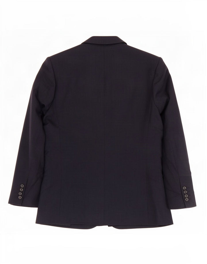 Jaqueta blazer masculina de 2 botões Marks & Spencer Reino Unido 40 lã azul marinho médio