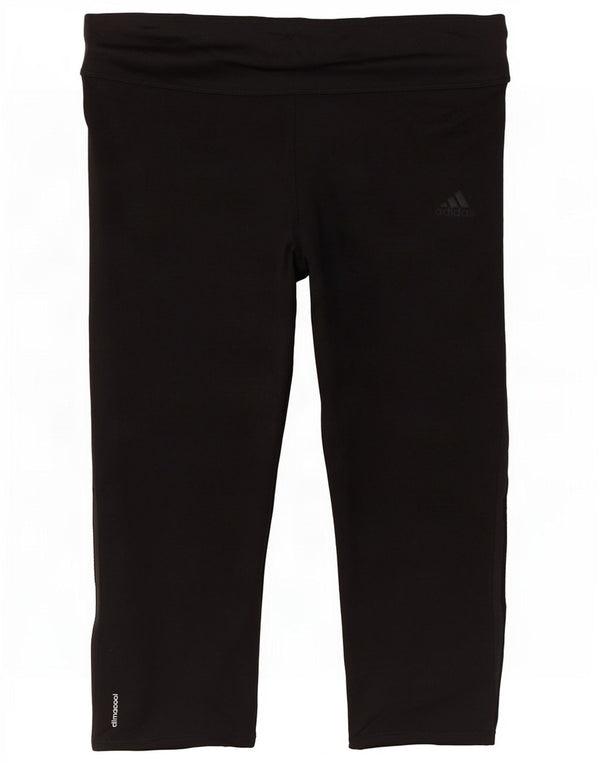 Adidas Womens Climalite Capri Leggings UK 12/14 Médio Preto