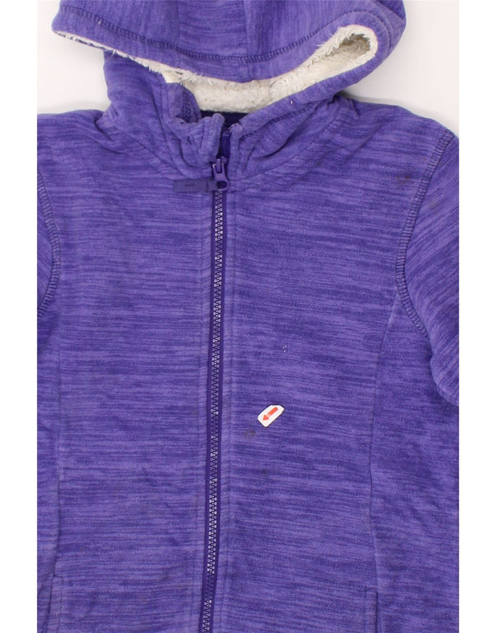 MOUNTAIN WAREHOUSE Girls Zip Hoodie Sweater 9-10 Years Purple Pinstripe Vintage Mountain Warehouse and Second-Hand Mountain Warehouse from Messina Hembry 