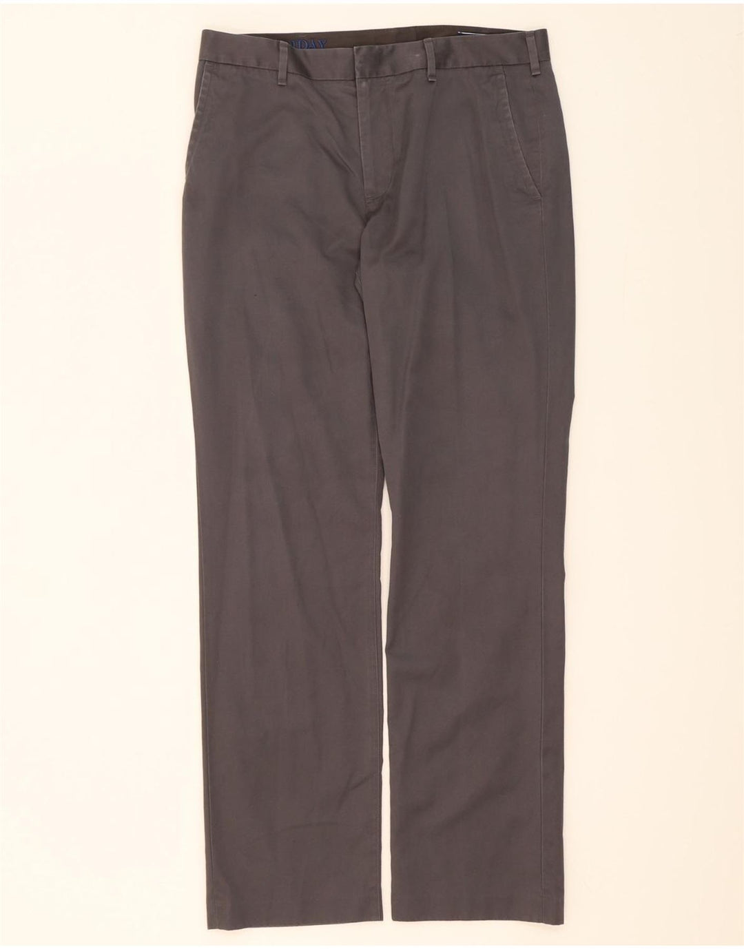 BONOBOS Mens Straight Chino Trousers W33 L32 Grey Cotton Vintage BONOBOS and Second-Hand BONOBOS from Messina Hembry 