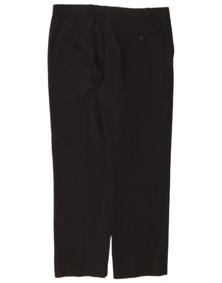 Calça masculina Marks & Spencer Autograph Straight Suit W36 L31 preta