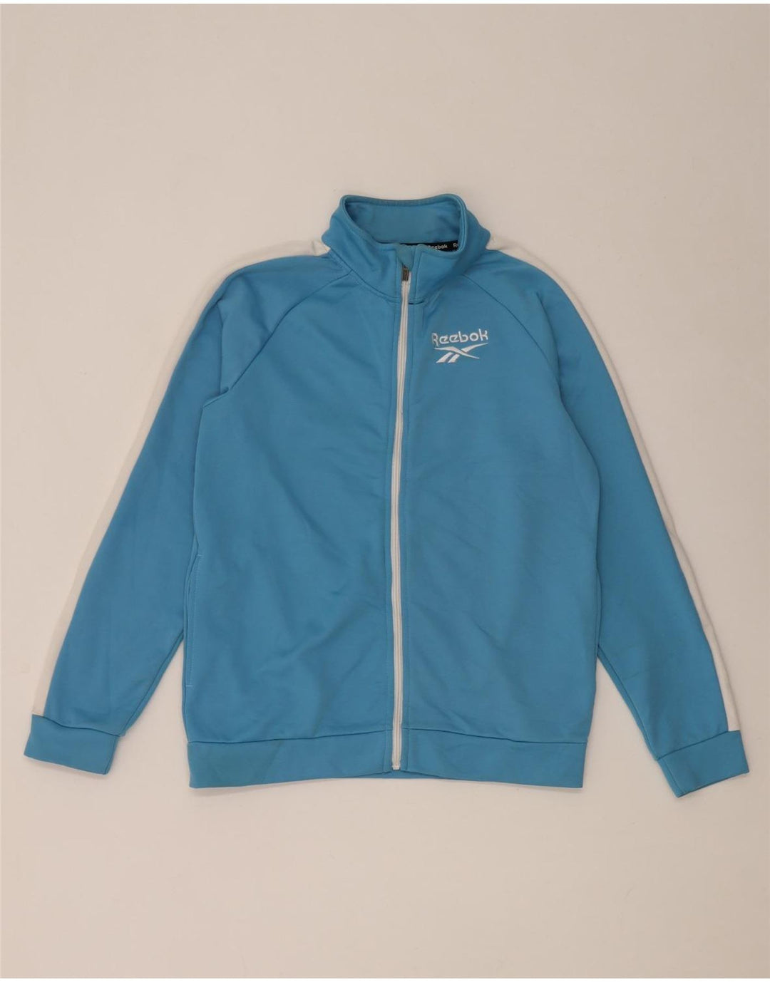 Jaqueta Reebok Meninos Treino Top 15-16 Anos Azul Colorblock Poliéster