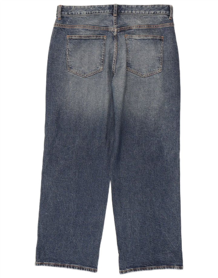 Zara Womens Loose Jeans EU 40 Médio W30 L29 Azul Algodão