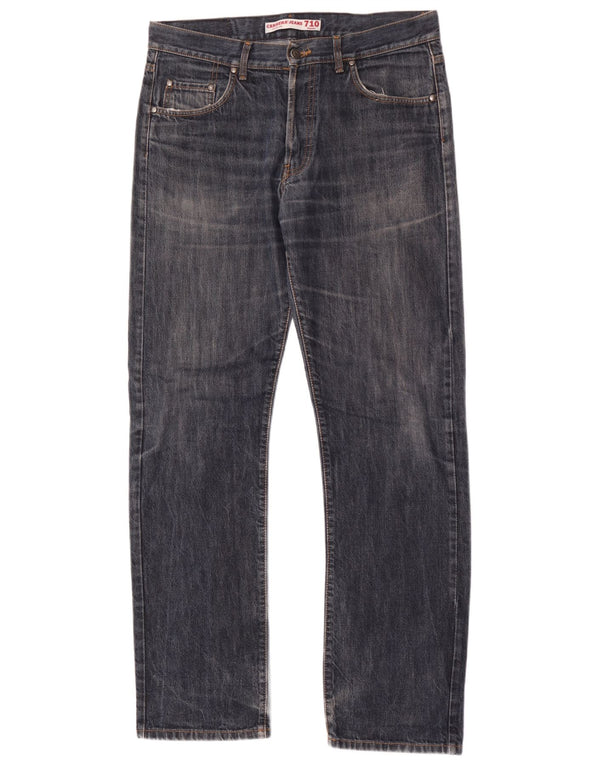 Carrera Masculino 710 Straight Jeans W34 L34 Azul Algodão