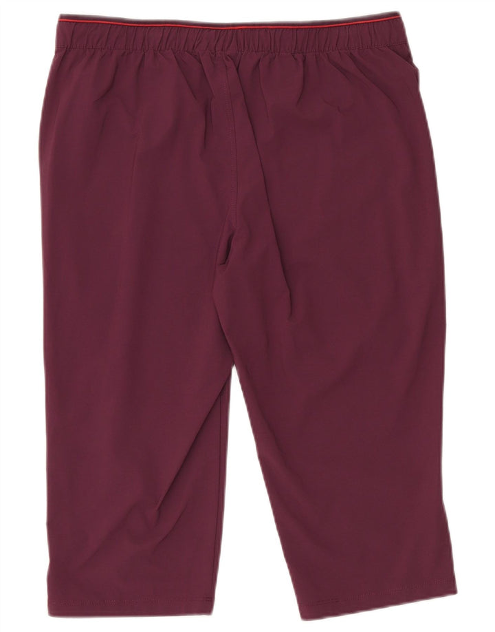 Leggings capri femininas Rohan Reino Unido 14 grande poliamida cor de vinho