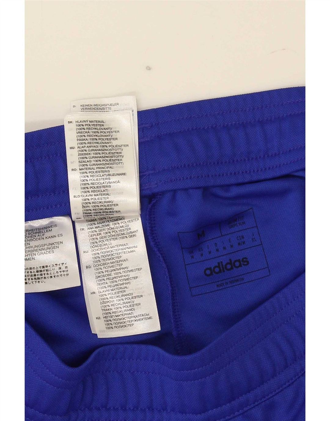 Calça Adidas Aeroready Masculino Médio Azul Colorblock Poliéster
