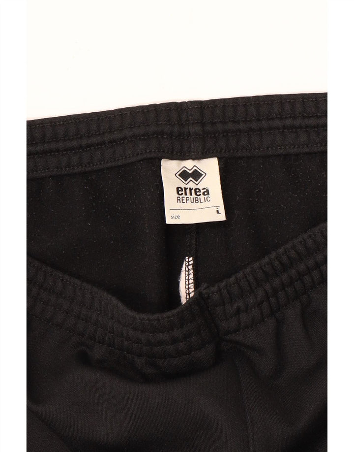 Calça de treino masculina Errea Graphic grande preta