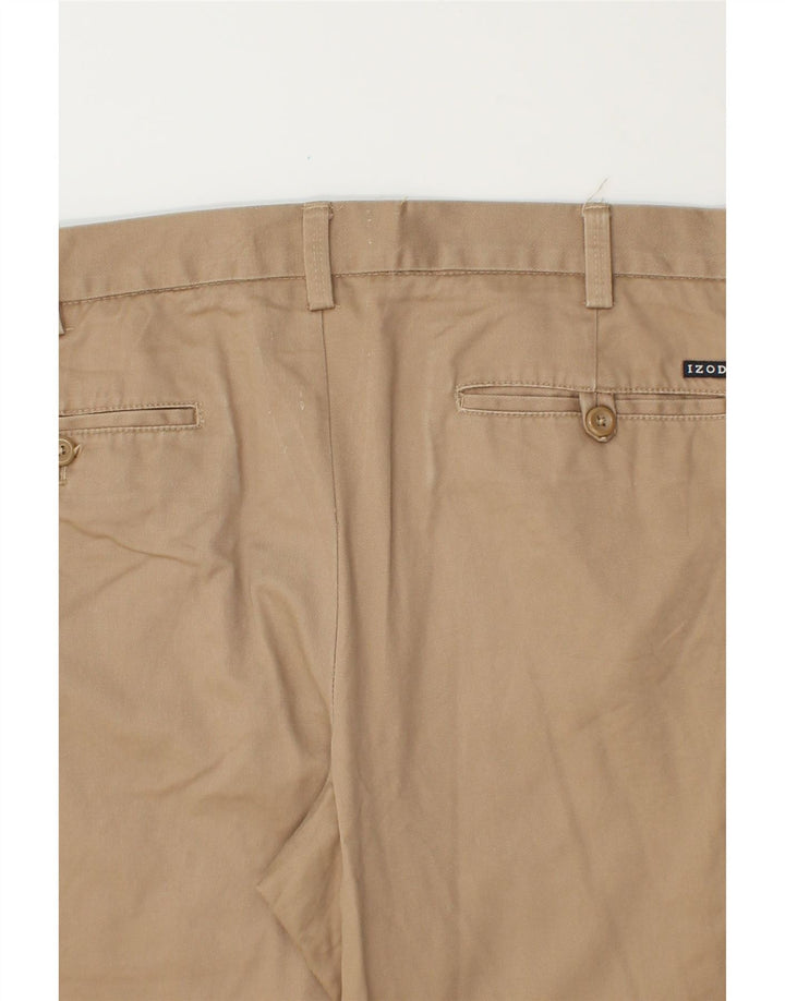 IZOD Mens Slim Fit Chino Trousers W36 L29 Beige Cotton Vintage Izod and Second-Hand Izod from Messina Hembry 